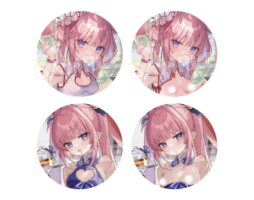 けだまつりGOODS缶バッチ (全4種)