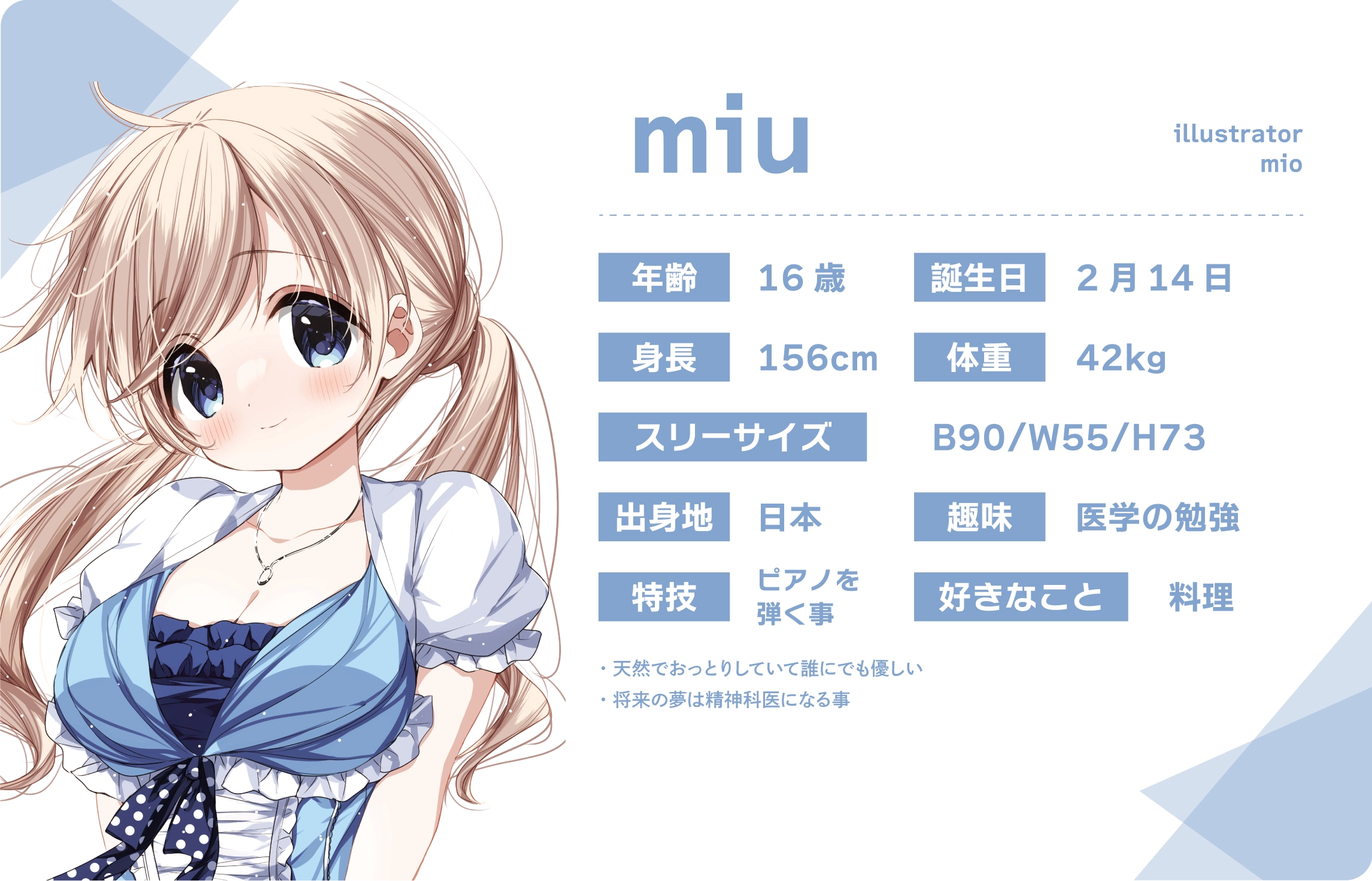 mio先生のうちのこ『miu』詳細