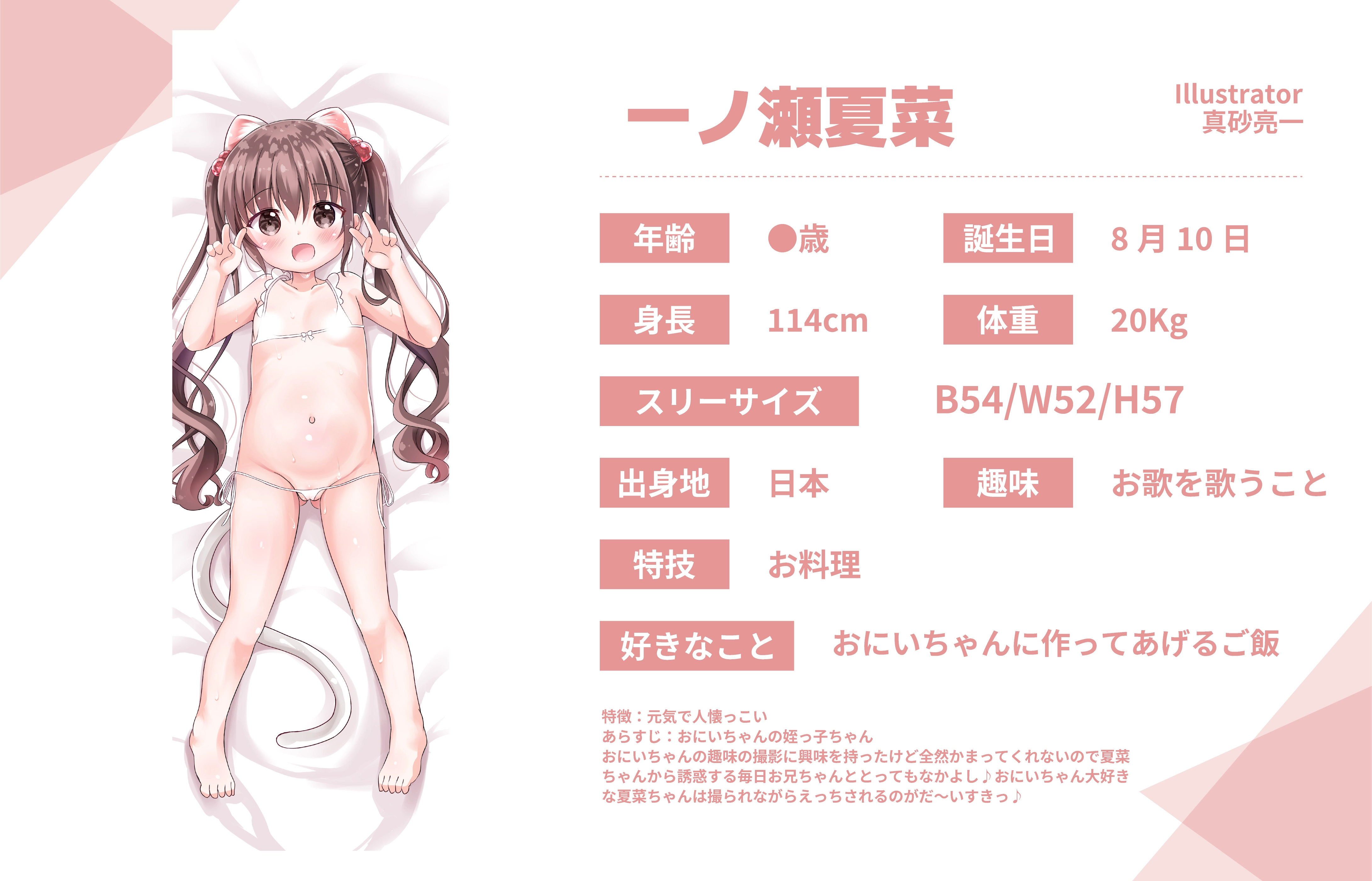 真砂亮一先生のうちのこ『一ノ瀬夏菜』詳細